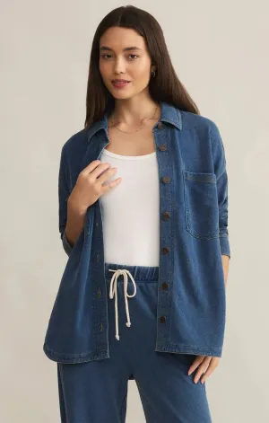 All Day Knit Denim Jacket - Vintage Indigo
