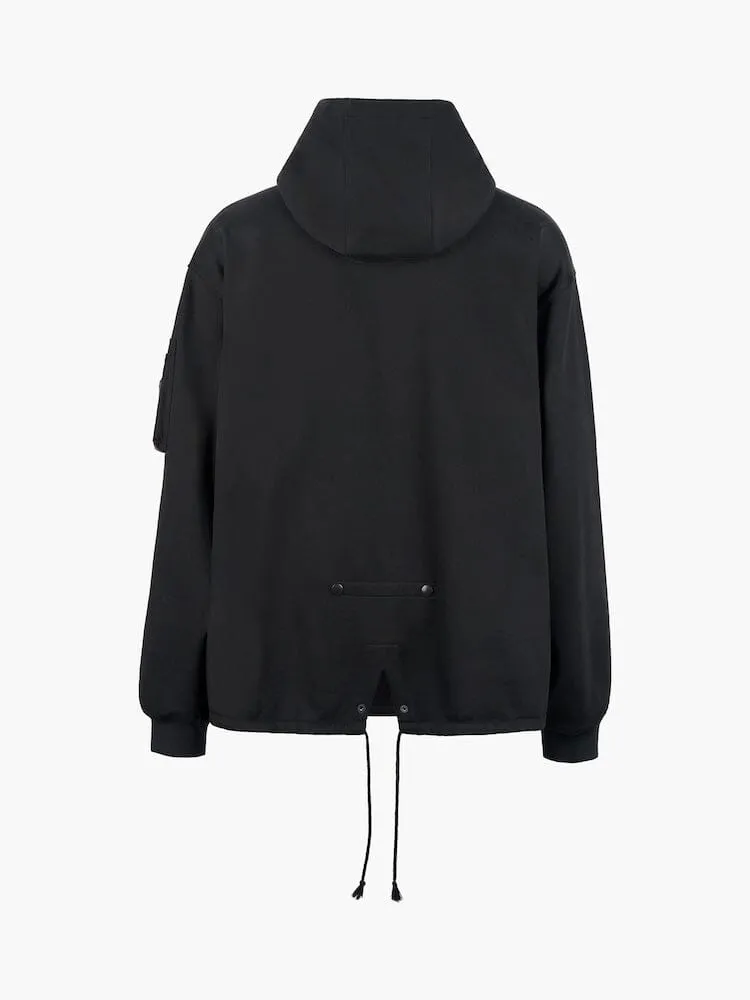 ALPHA X JIYONGKIM SUN BLEACHED FISHTAIL HOODIE