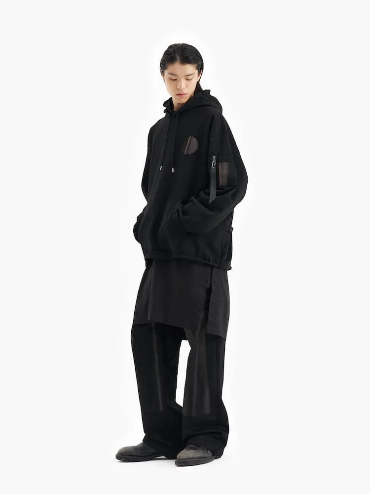 ALPHA X JIYONGKIM SUN BLEACHED FISHTAIL HOODIE