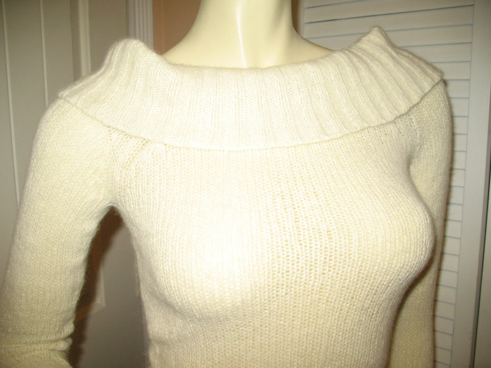 AMERICAN EAGLE OUTFITTERS Womens LIGHT YELLOW Long Sleeve Knit Sweater TOP Small