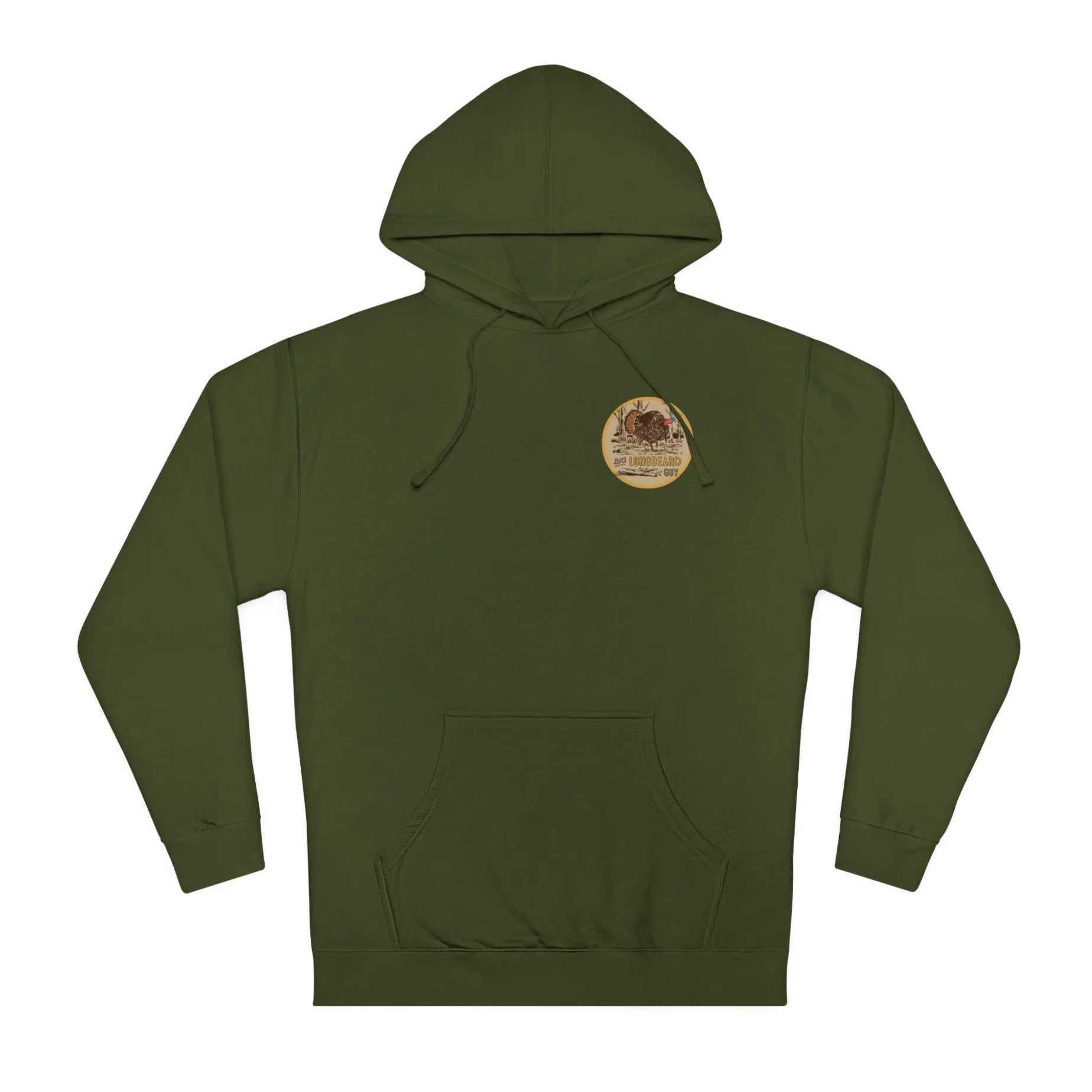 Big Longbeard Guy Badge Hoodie