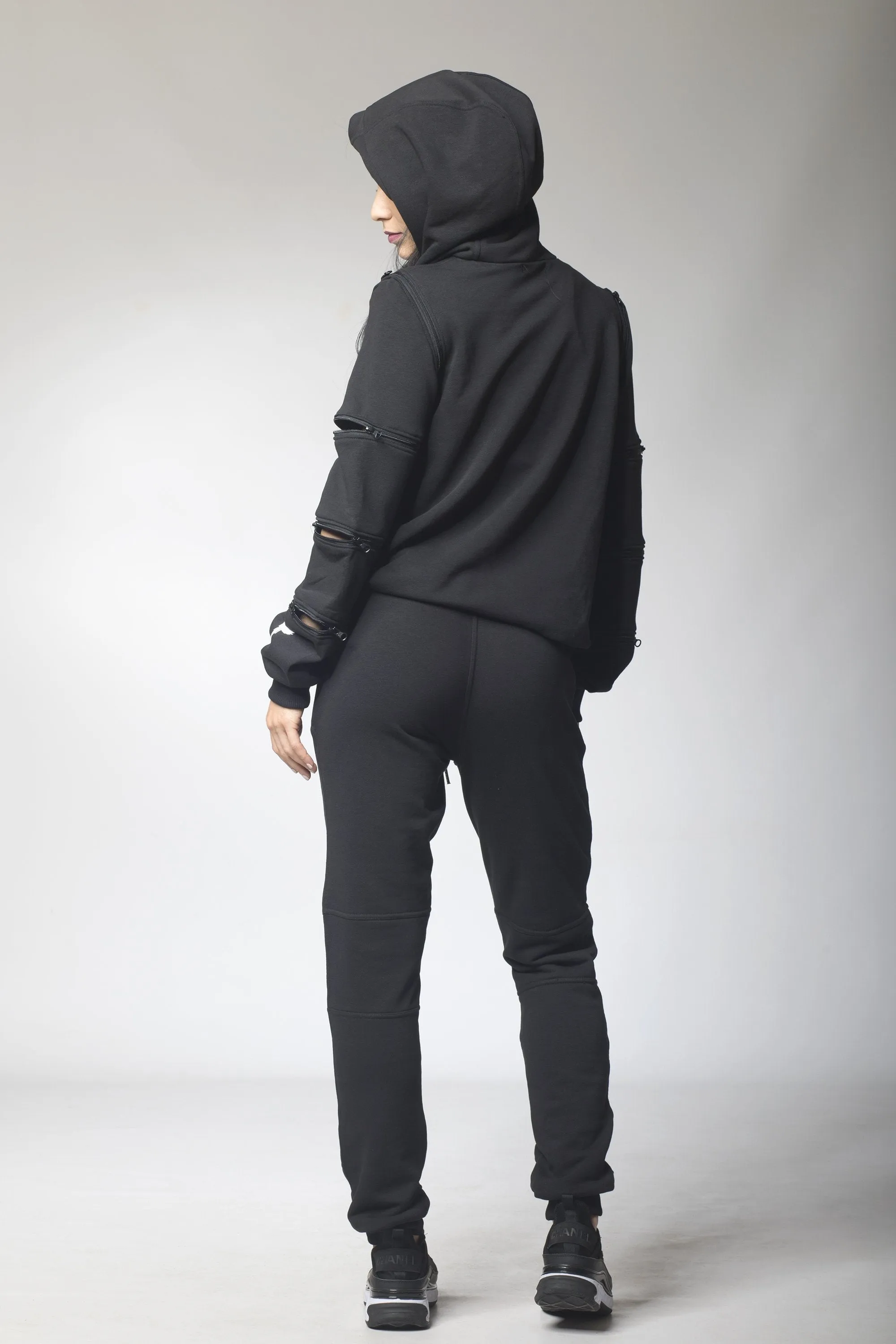 Black Hoodie and Matching Jogger Pants