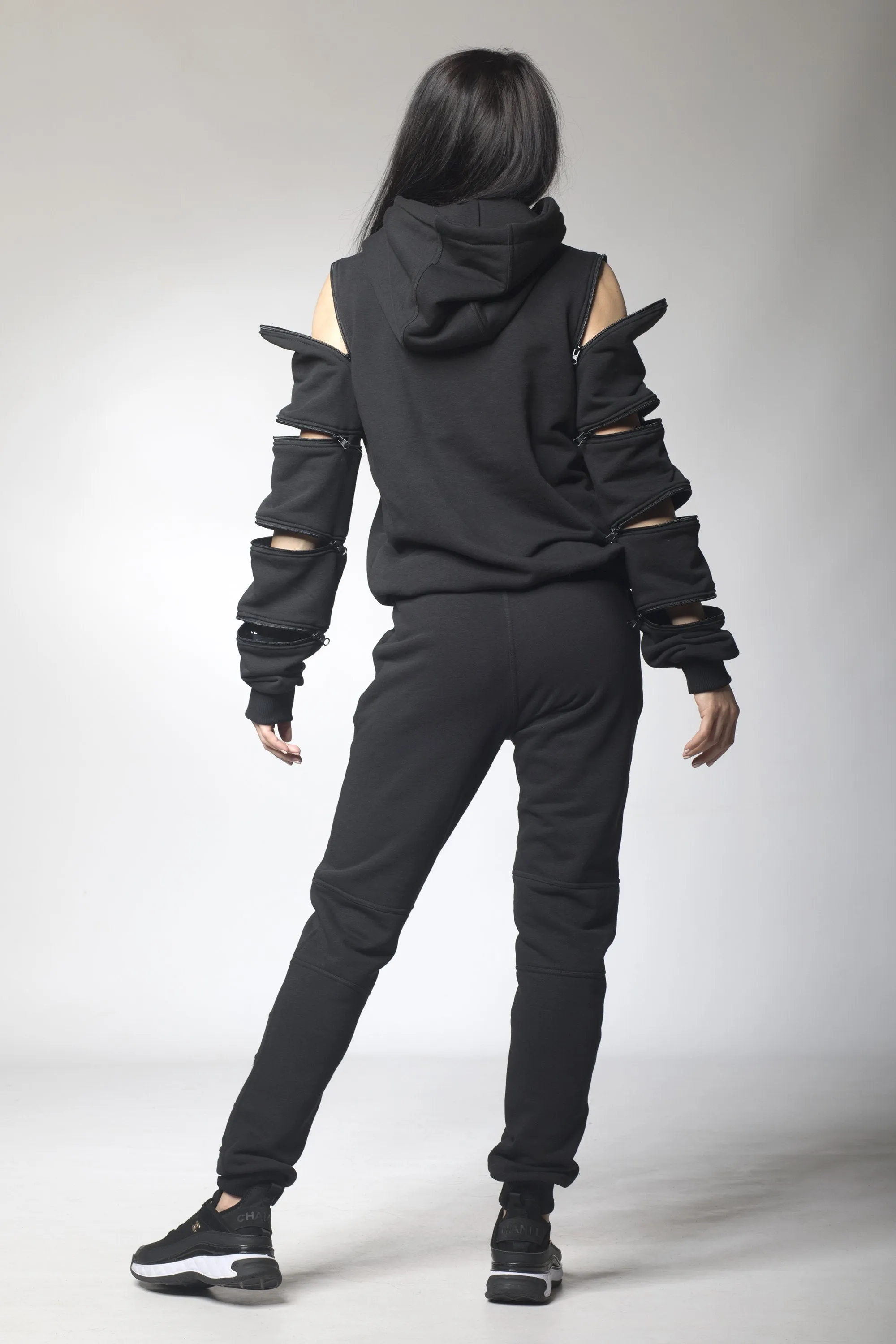 Black Hoodie and Matching Jogger Pants