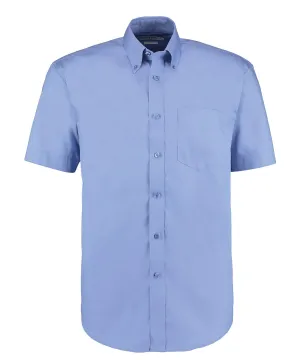 Corporate Oxford shirt short-sleeved (classic fit) | Mid Blue