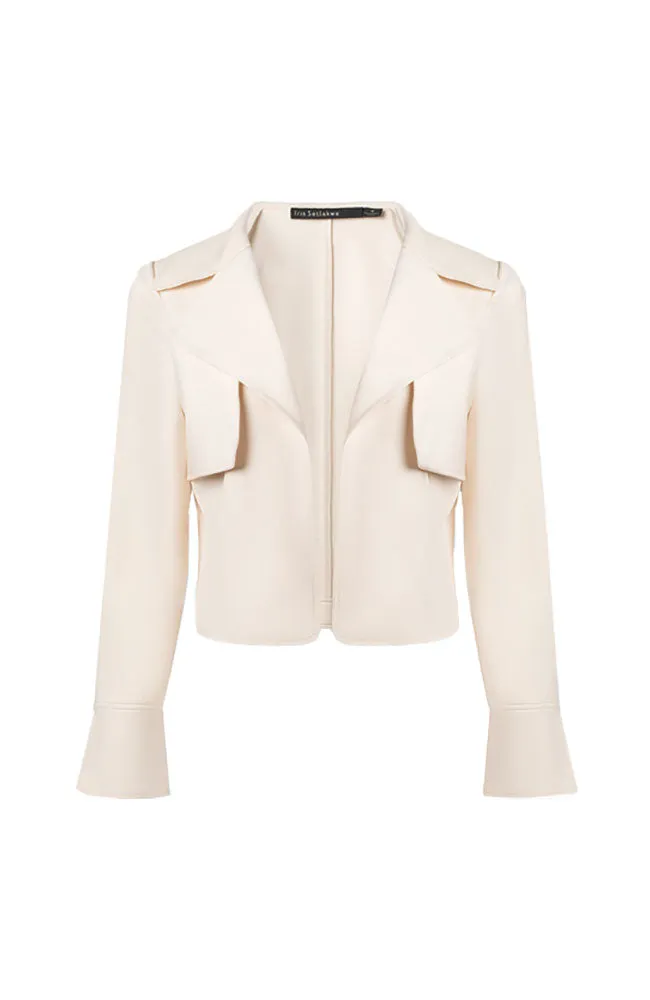 Crop Jacket with Storm Flap