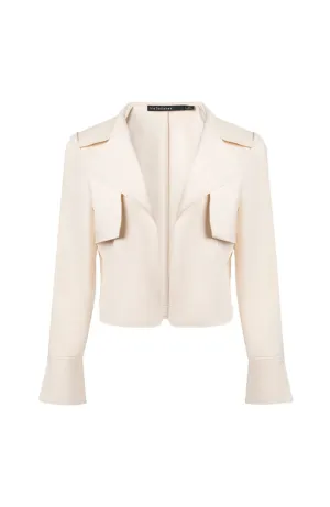 Crop Jacket with Storm Flap