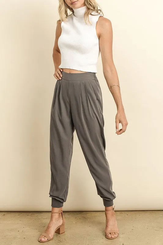 Elegant Fashion Grey Casual Pants