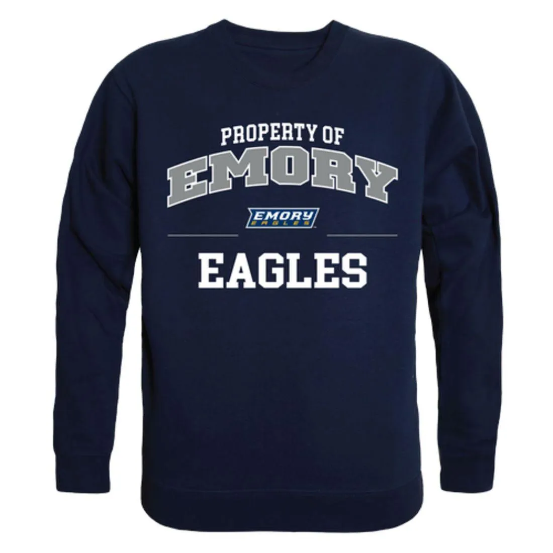Emory University Eagles Property Crewneck Pullover Sweatshirt Sweater Navy