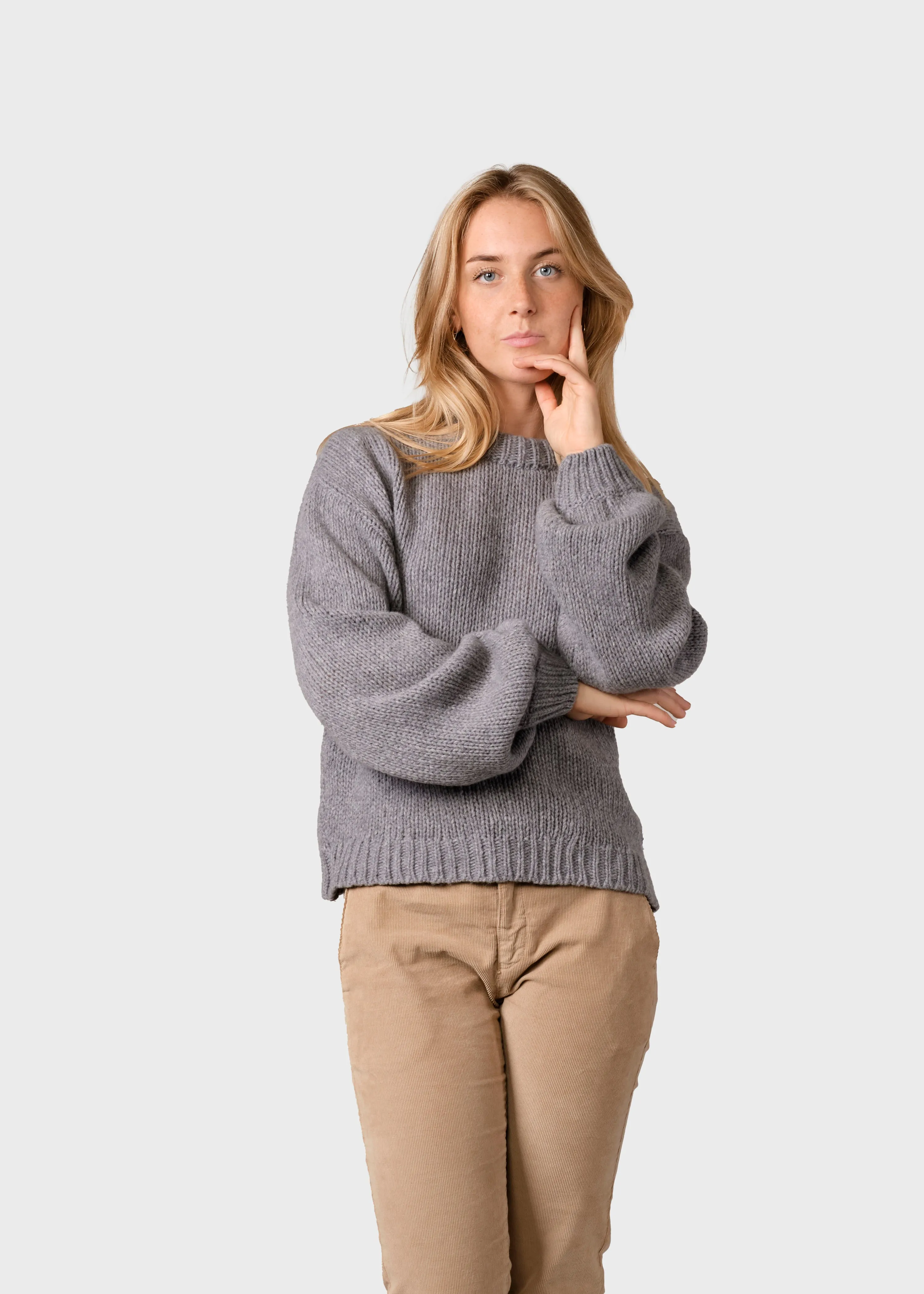 Fie knit - Light grey