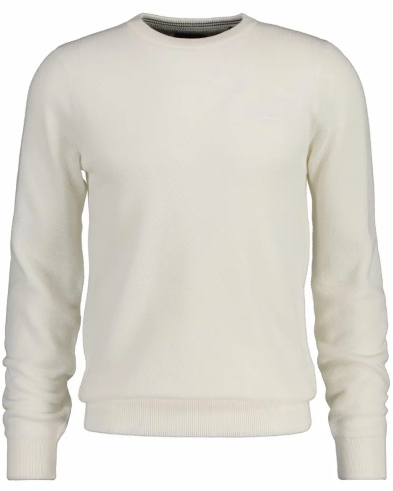 Gant Apparel Mens COTTON PIQUE C-NECK 113/EGGSHELL