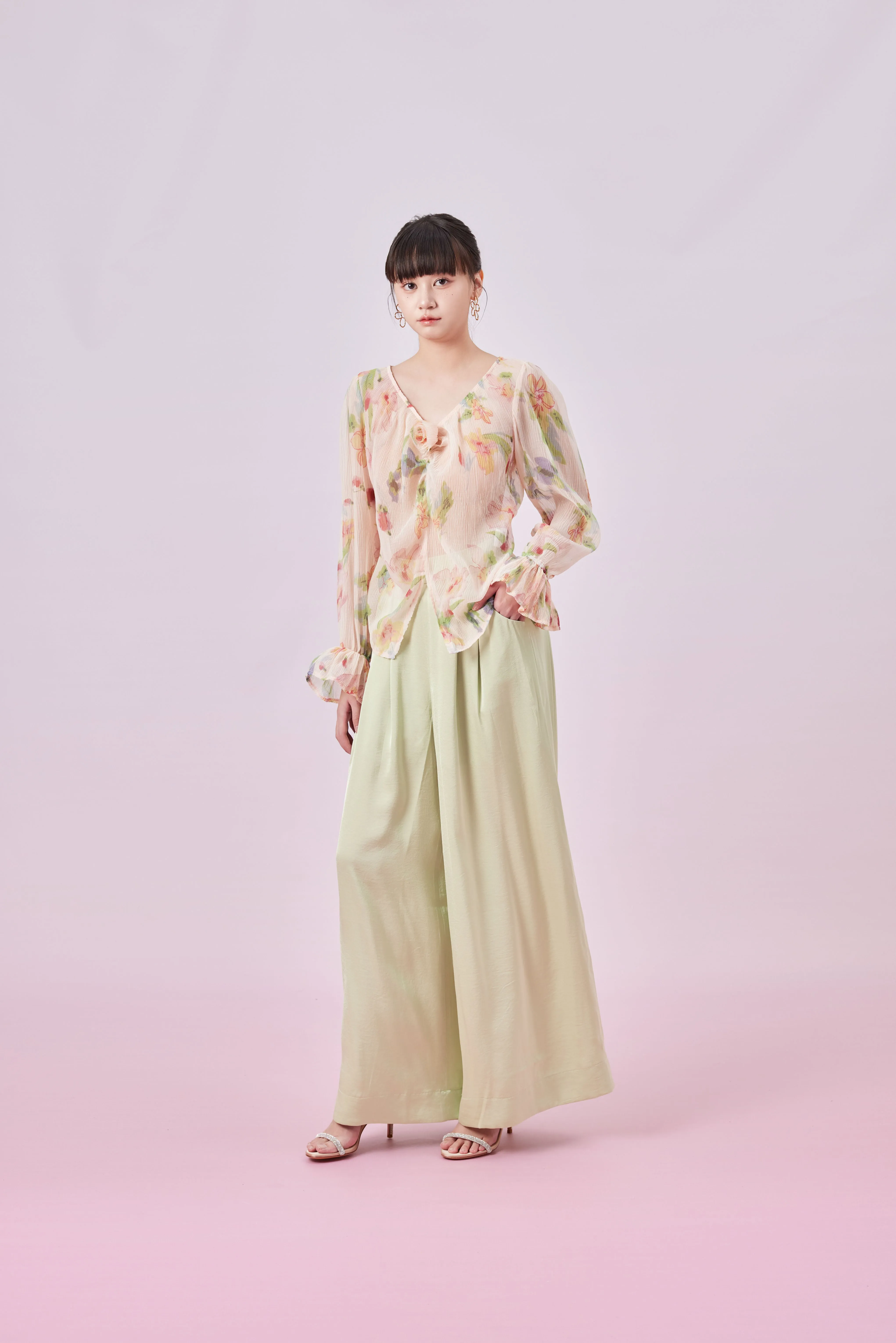 Gilah Floral Print Peach Top