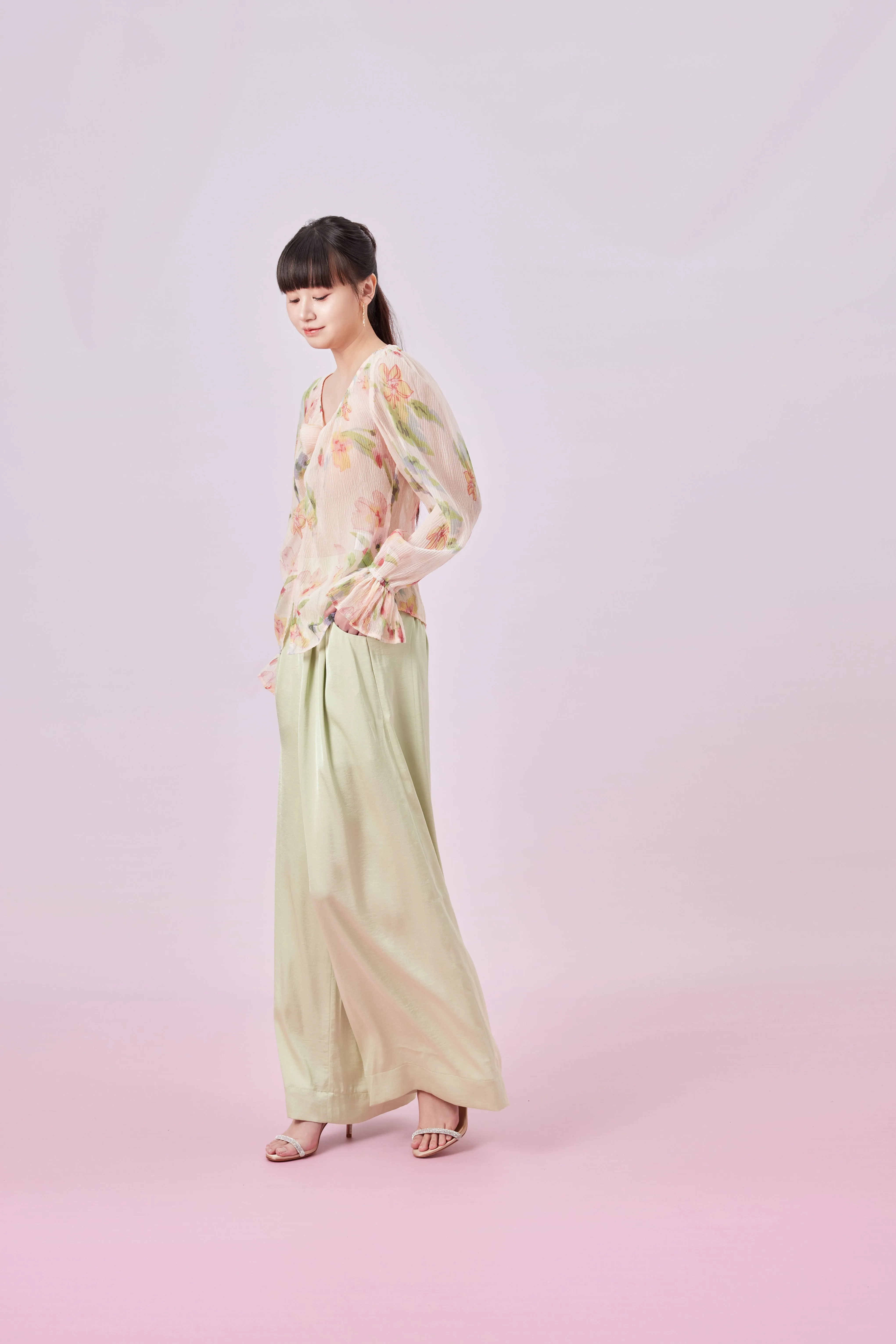 Gilah Floral Print Peach Top
