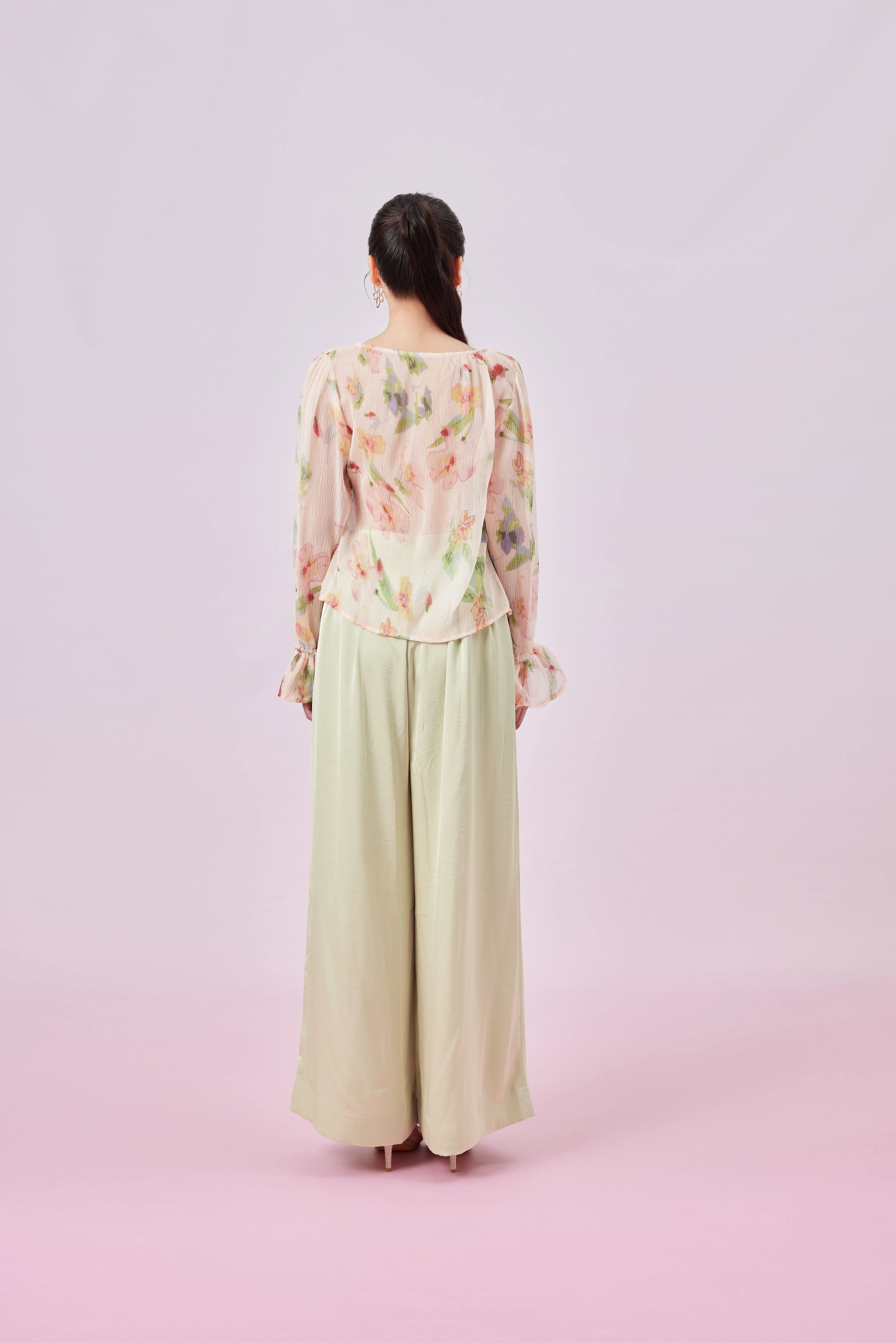 Gilah Floral Print Peach Top