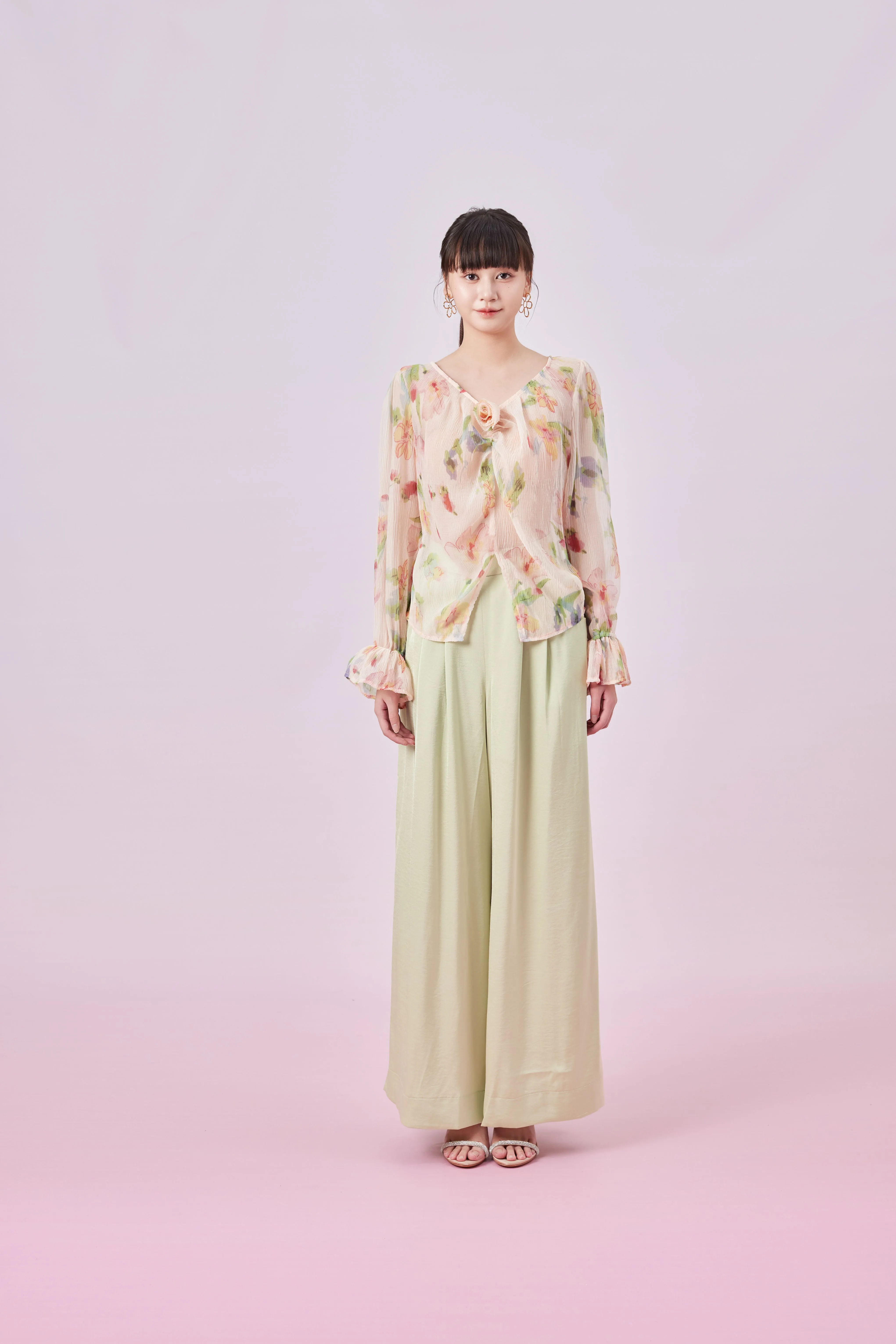 Gilah Floral Print Peach Top