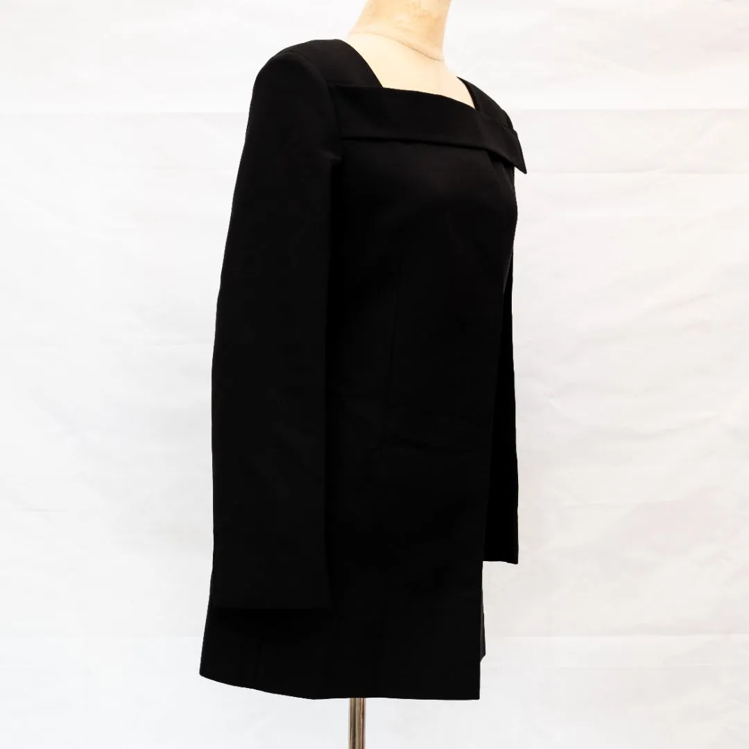 Givenchy Black Jacket Dress With Open Back And Crystals