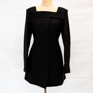 Givenchy Black Jacket Dress With Open Back And Crystals