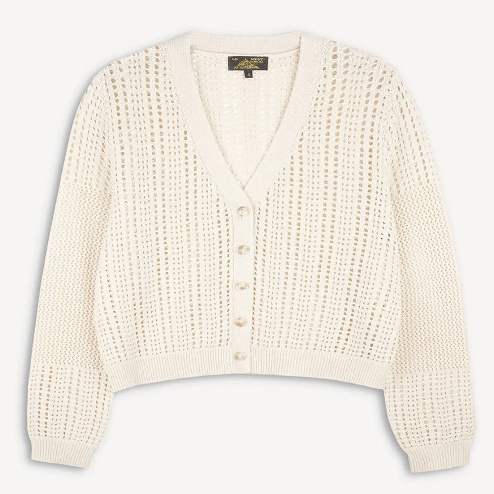 Granod Fancy Knit Cardigan (Chalk)