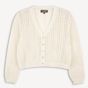 Granod Fancy Knit Cardigan (Chalk)