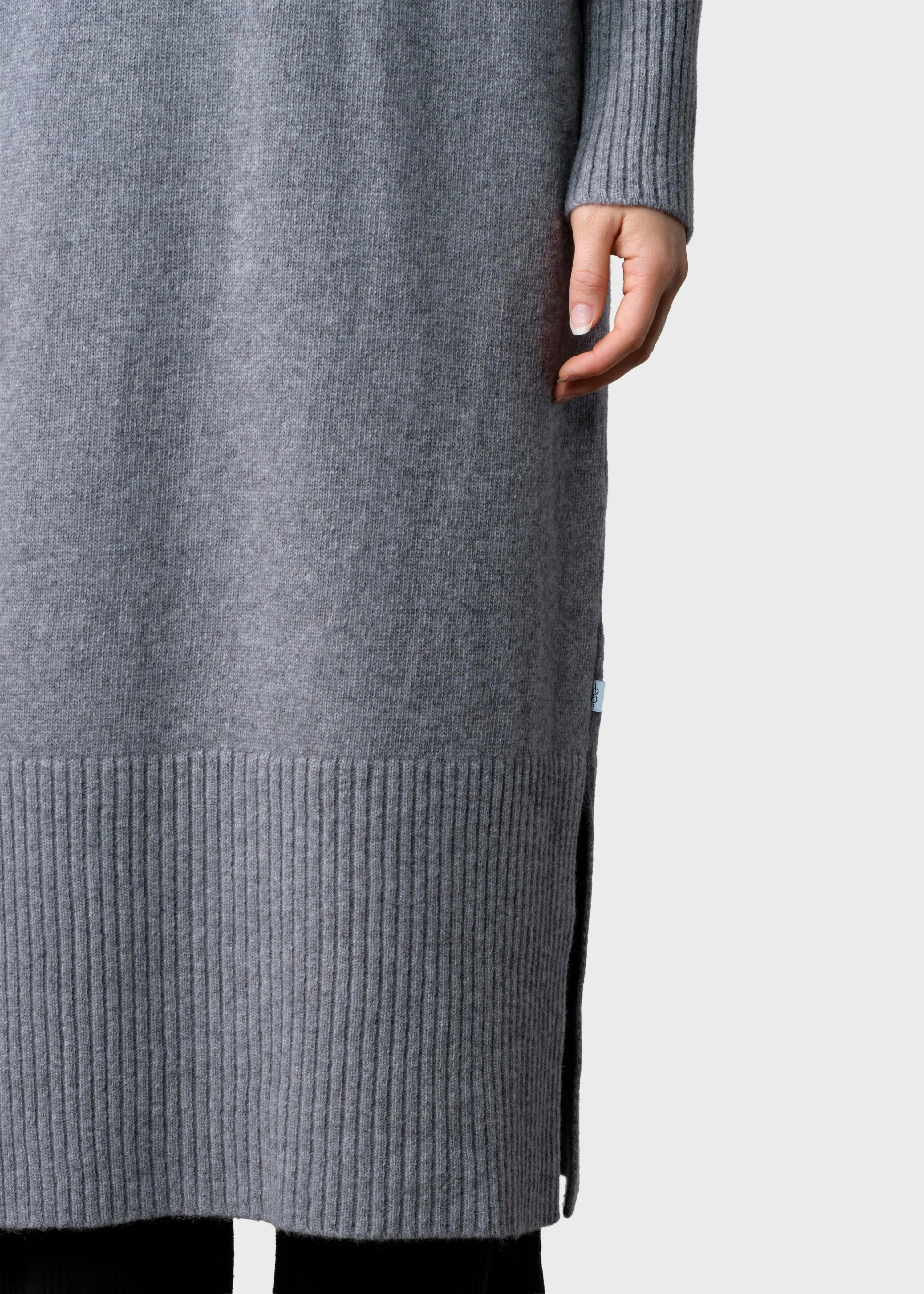 Gro knit dress  - Light grey