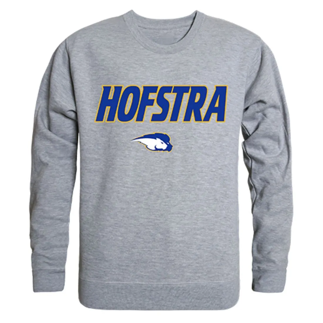 Hofstra University Campus Crewneck Pullover Sweatshirt Sweater Heather Grey