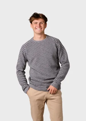 Hugo knit - Light grey/black
