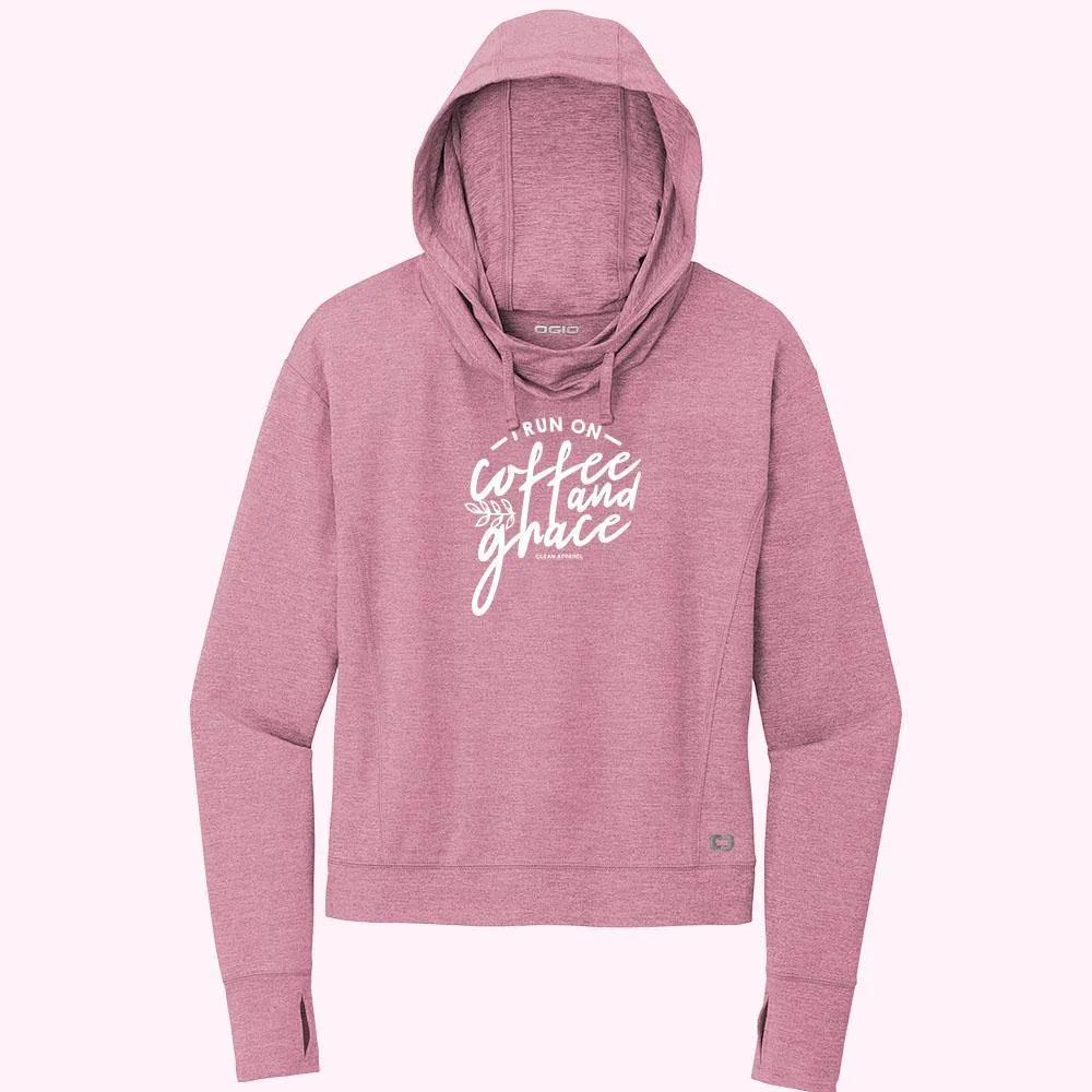 I Run Ladies Athletic Hoodies