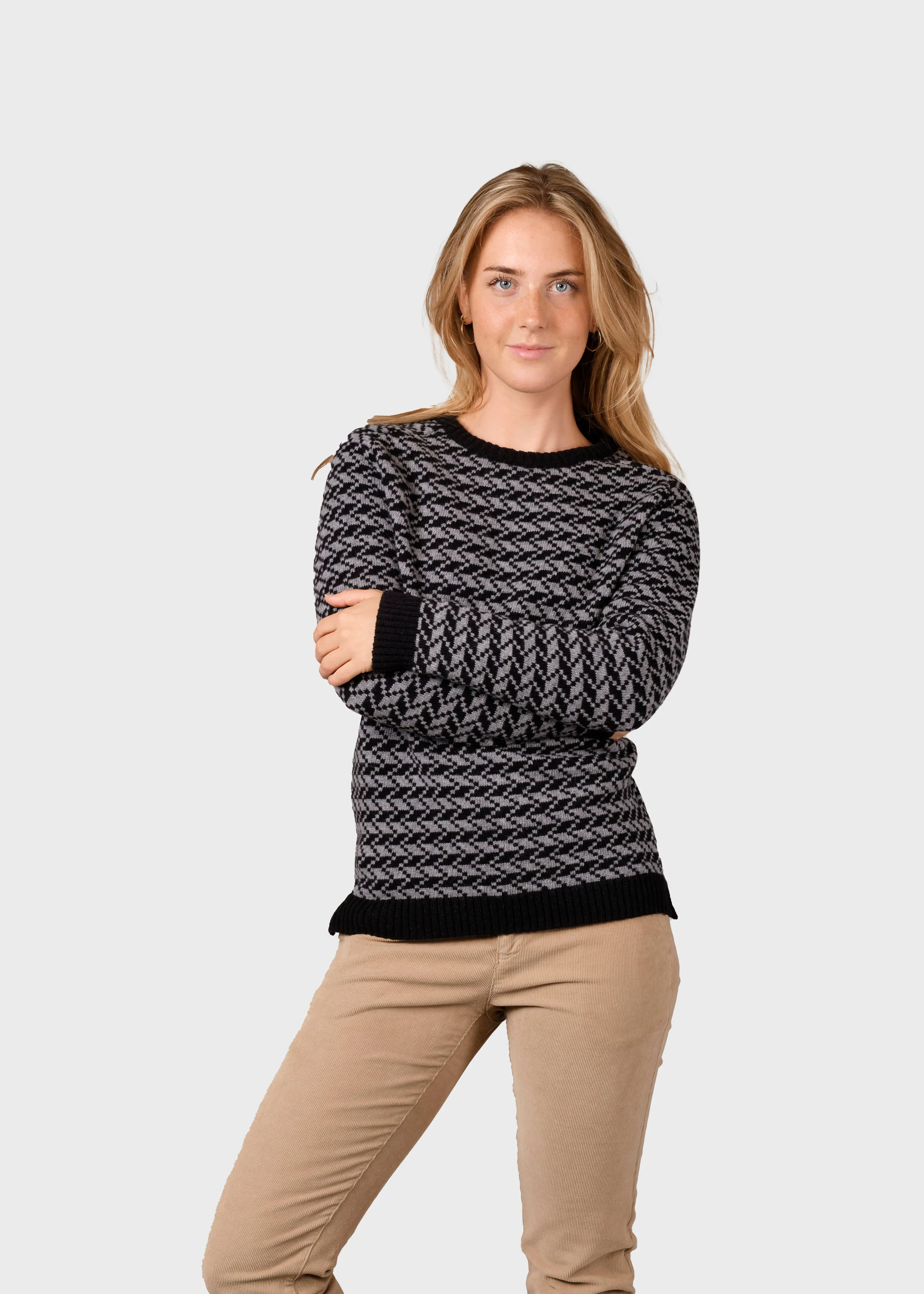 Ida knit - Black/light grey