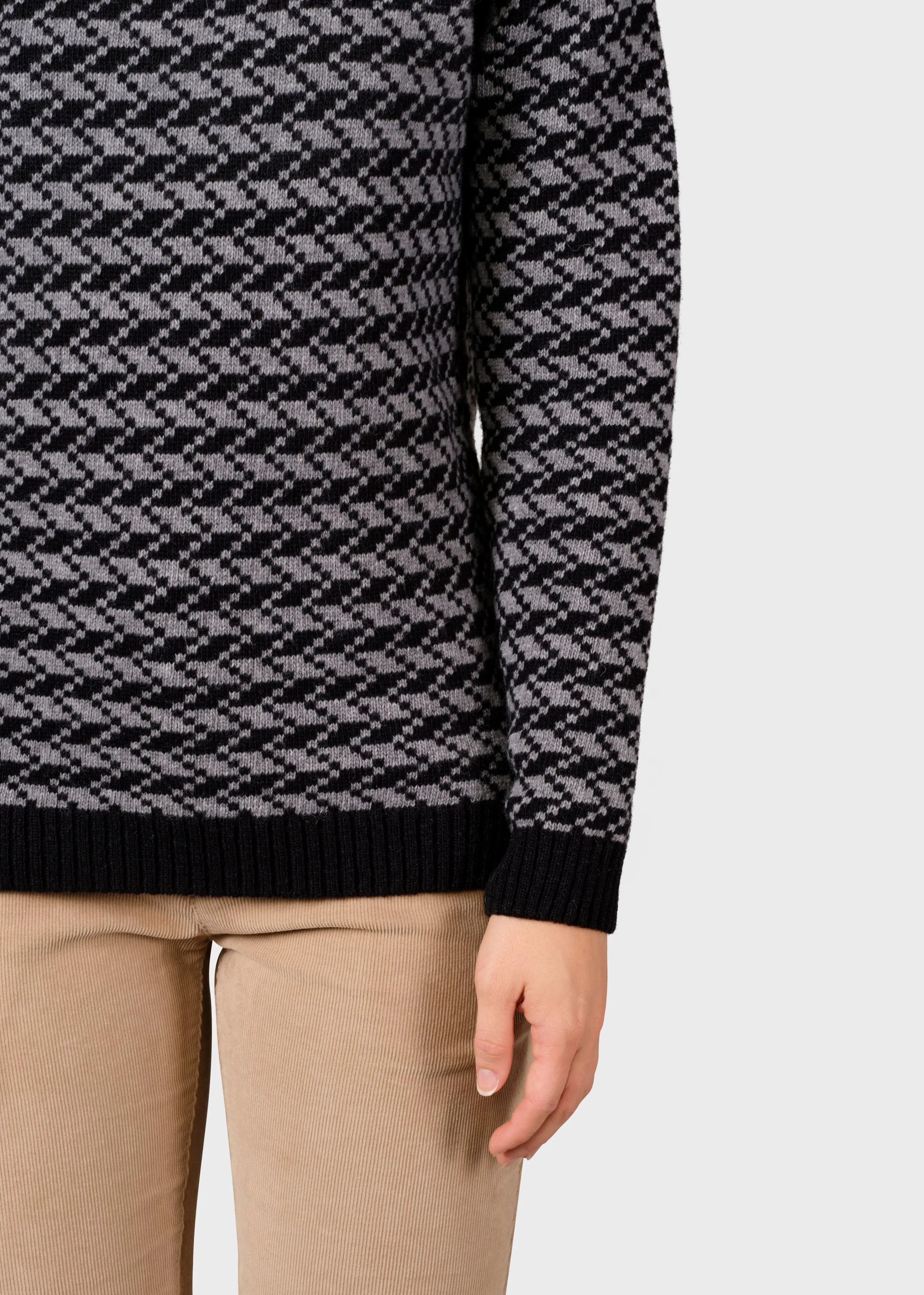 Ida knit - Black/light grey