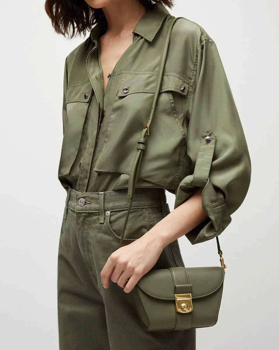 Jada Silk Button-Down Top