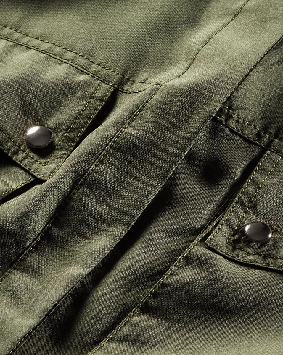 Jada Silk Button-Down Top