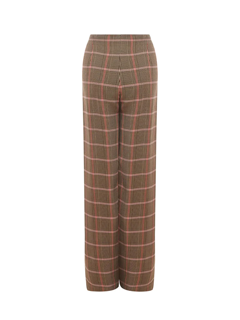 Lardini Elegant Micro Checked Palazzo Pants