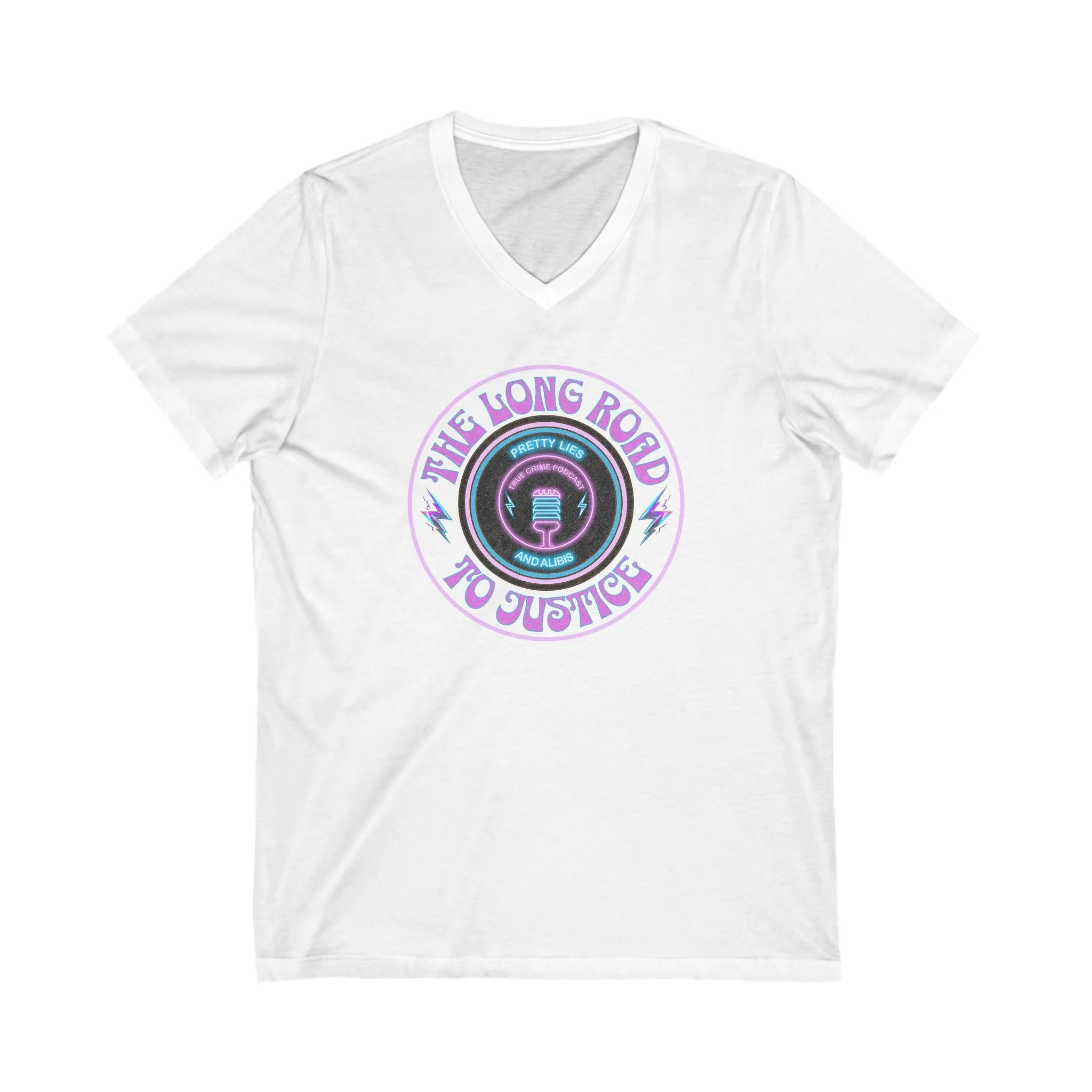 Long Road To Justice Unisex Jersey Short Sleeve V-Neck Tee
