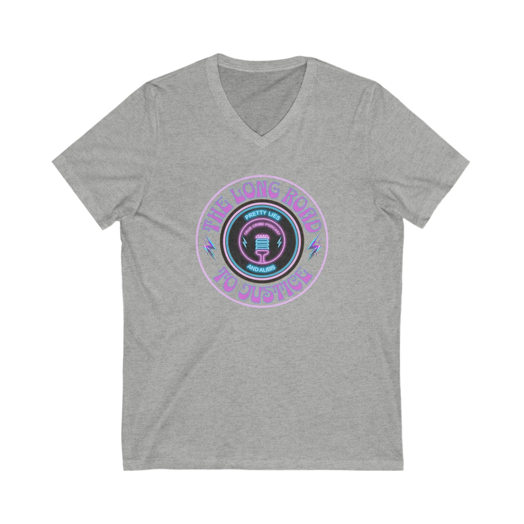 Long Road To Justice Unisex Jersey Short Sleeve V-Neck Tee
