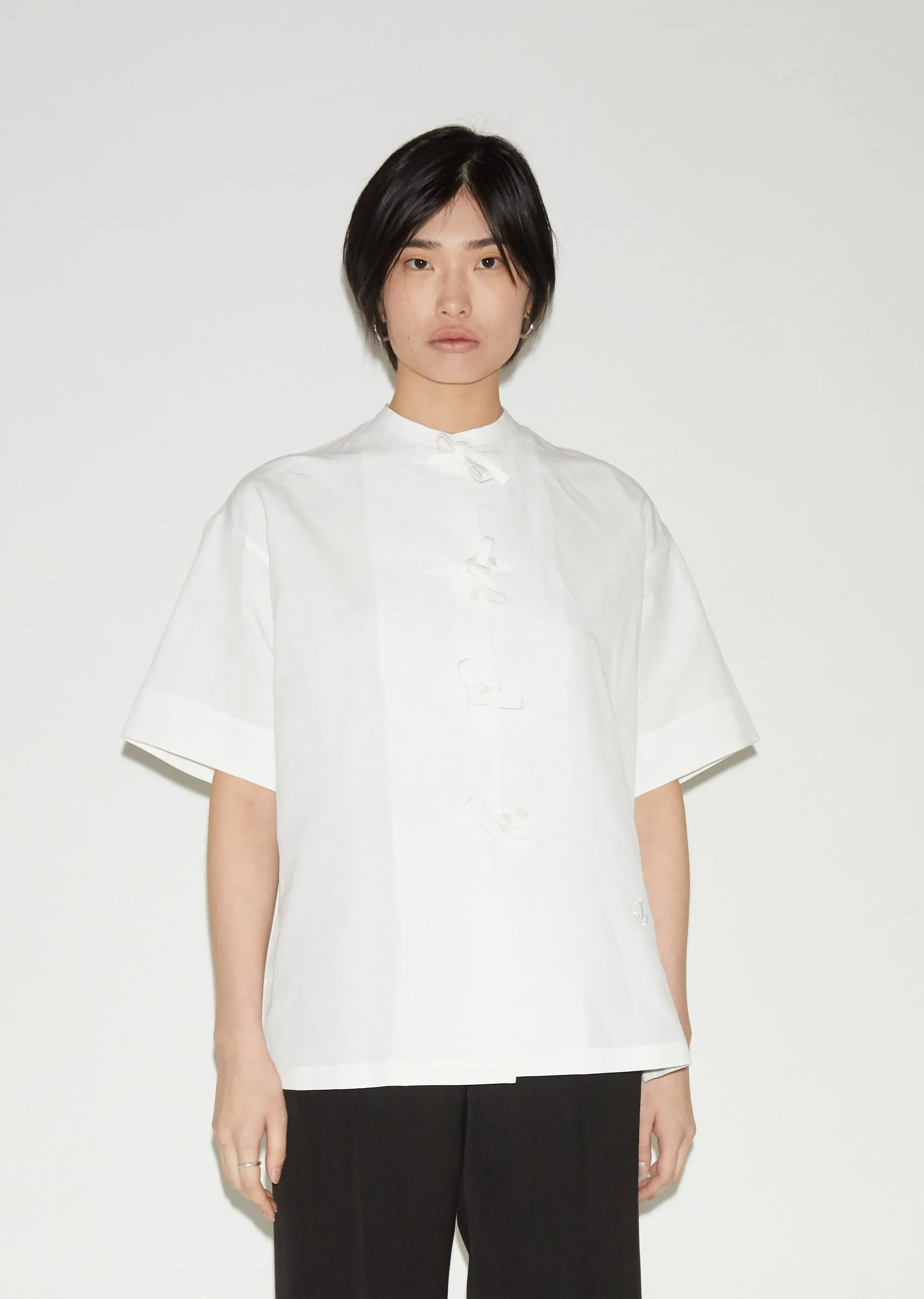 Malfile Cotton Linen Short Sleeve Shirt