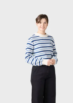 Melli knit  - Ocean/cream/light blue