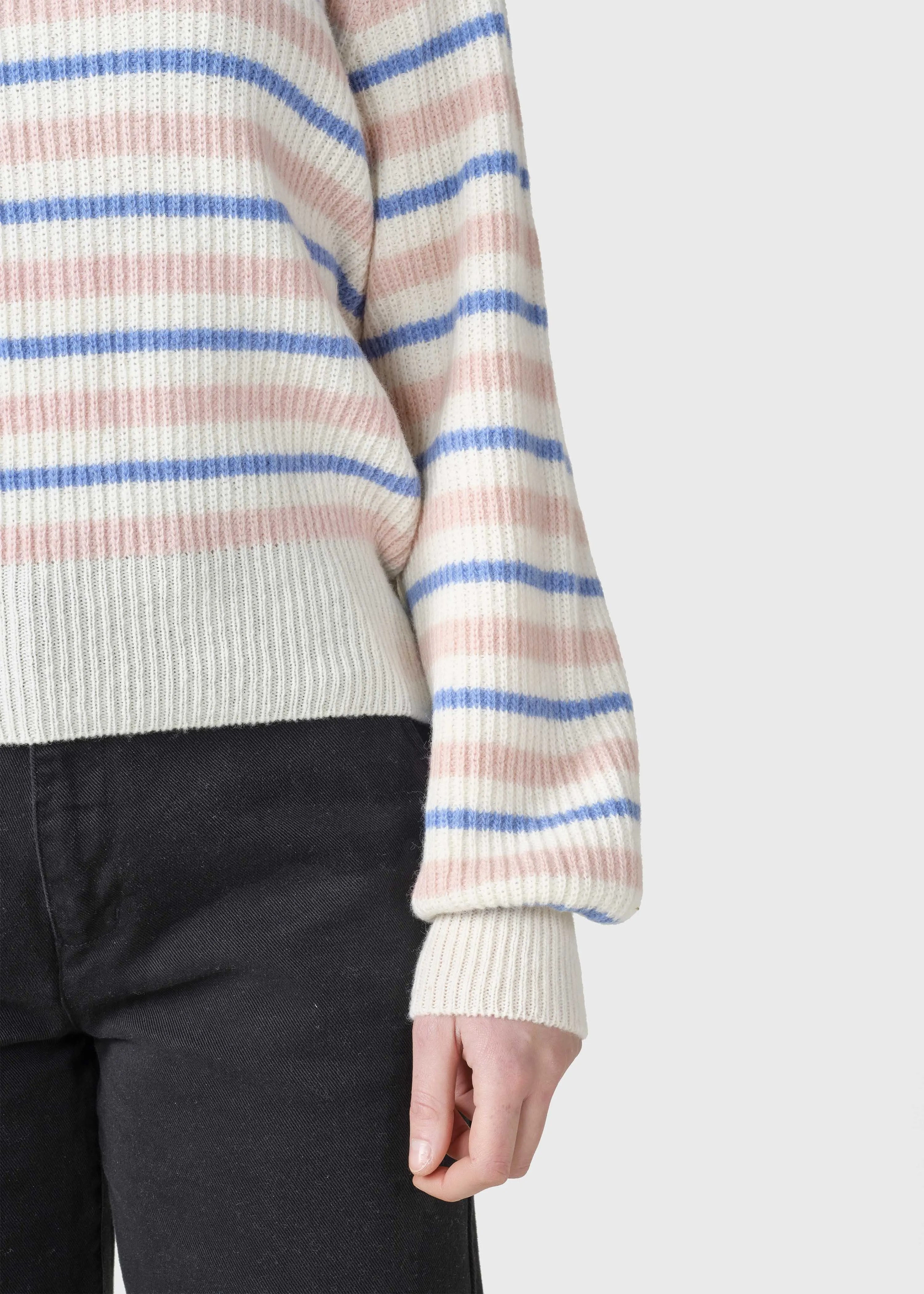 Melli knit  - Rose/cream/light blue