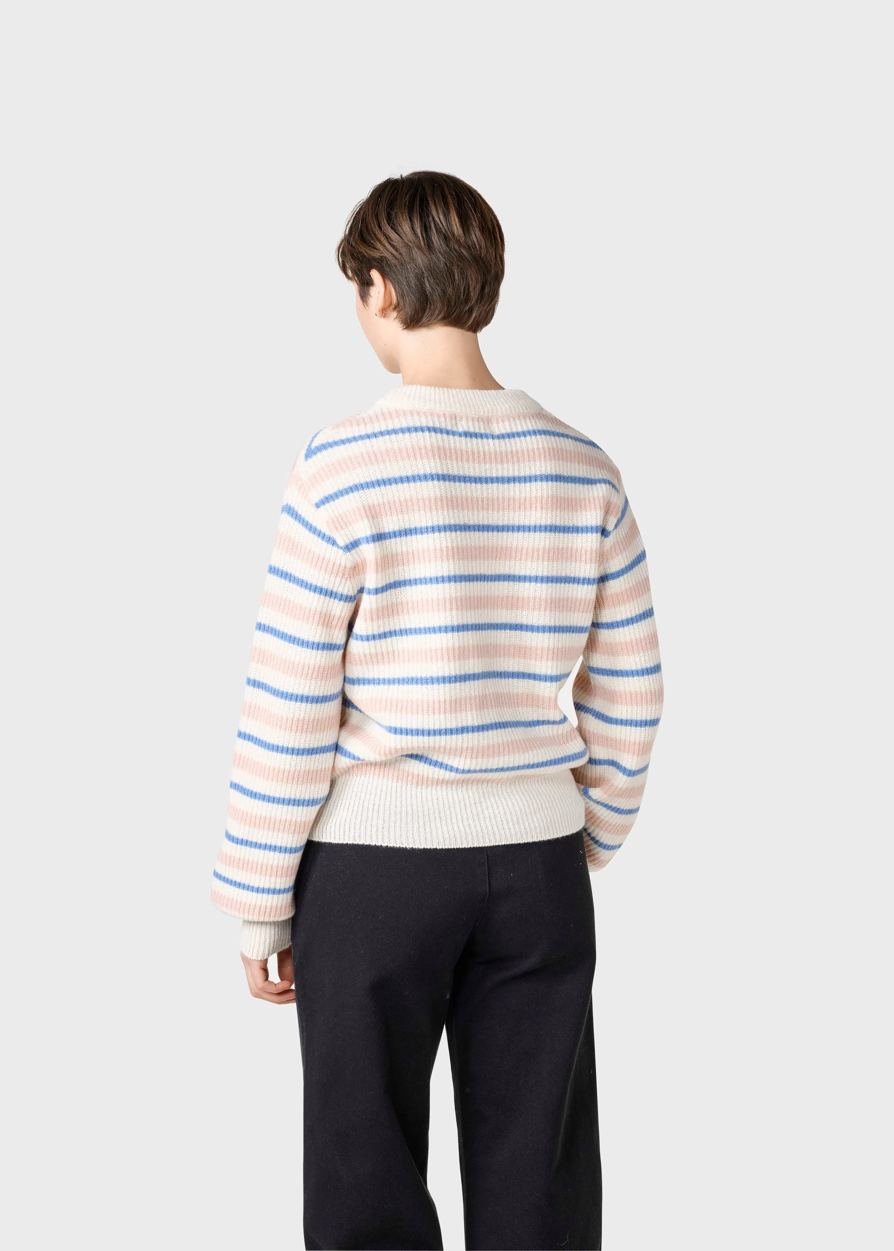 Melli knit  - Rose/cream/light blue
