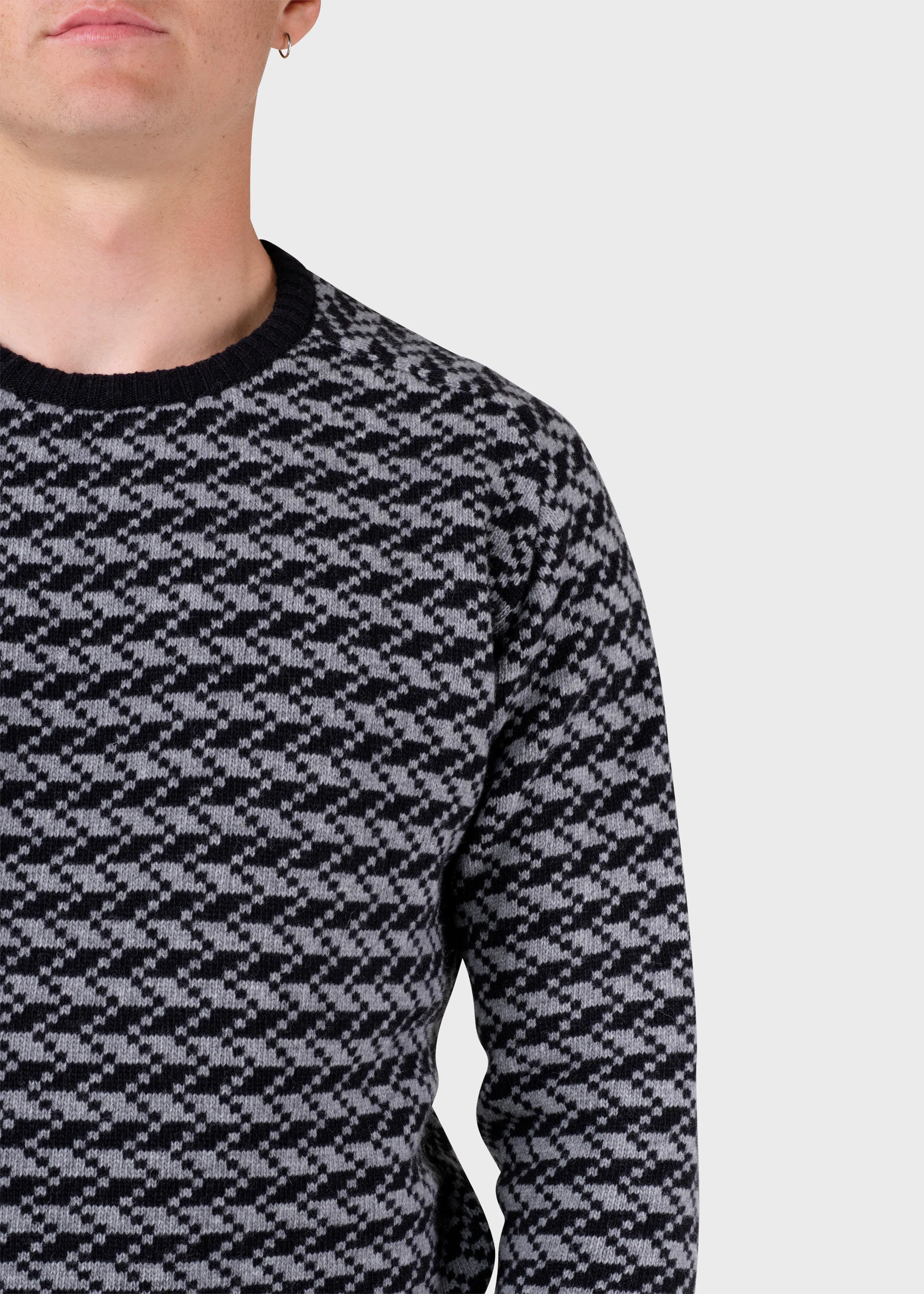 Milas knit - Black/light grey