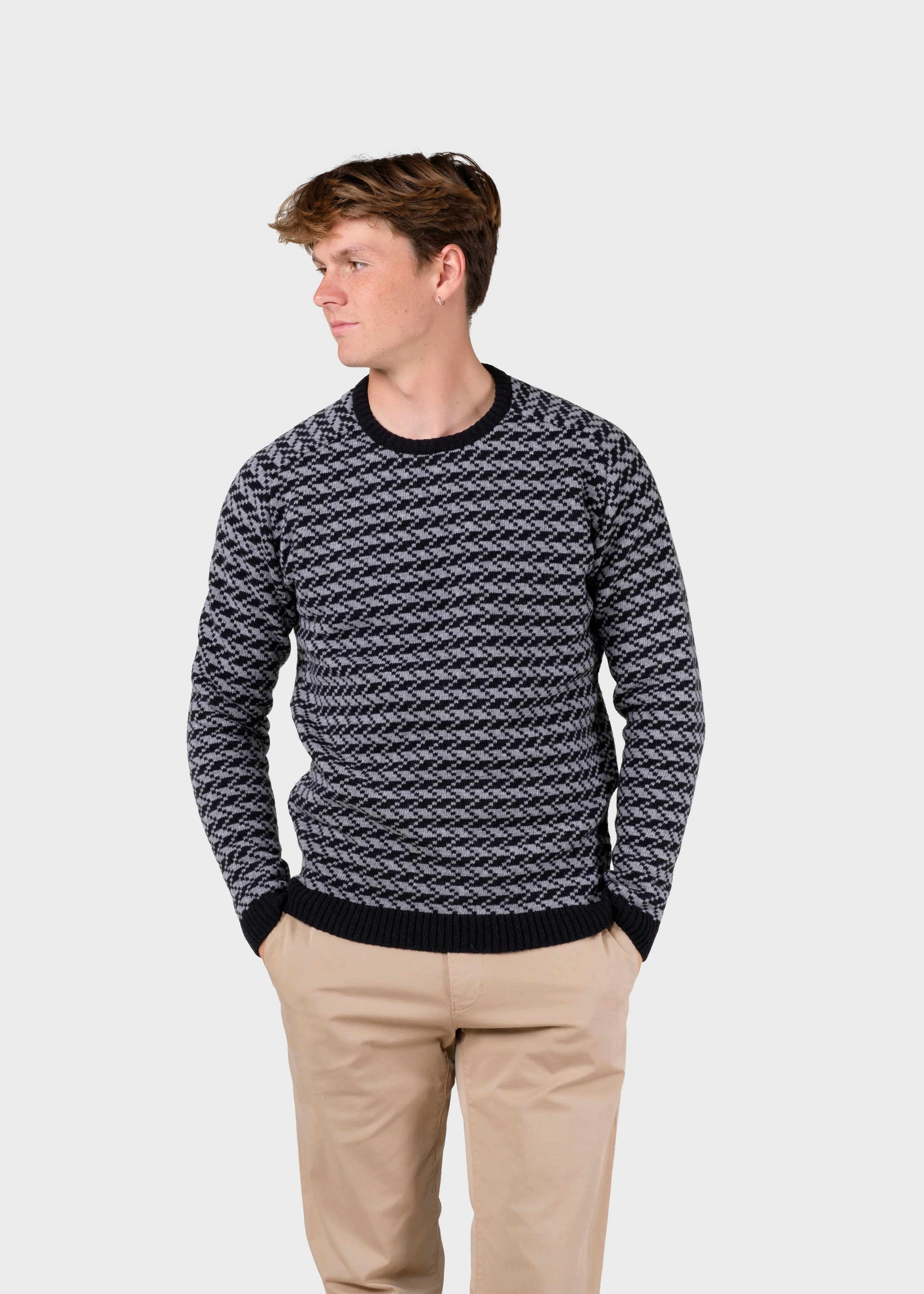 Milas knit - Black/light grey
