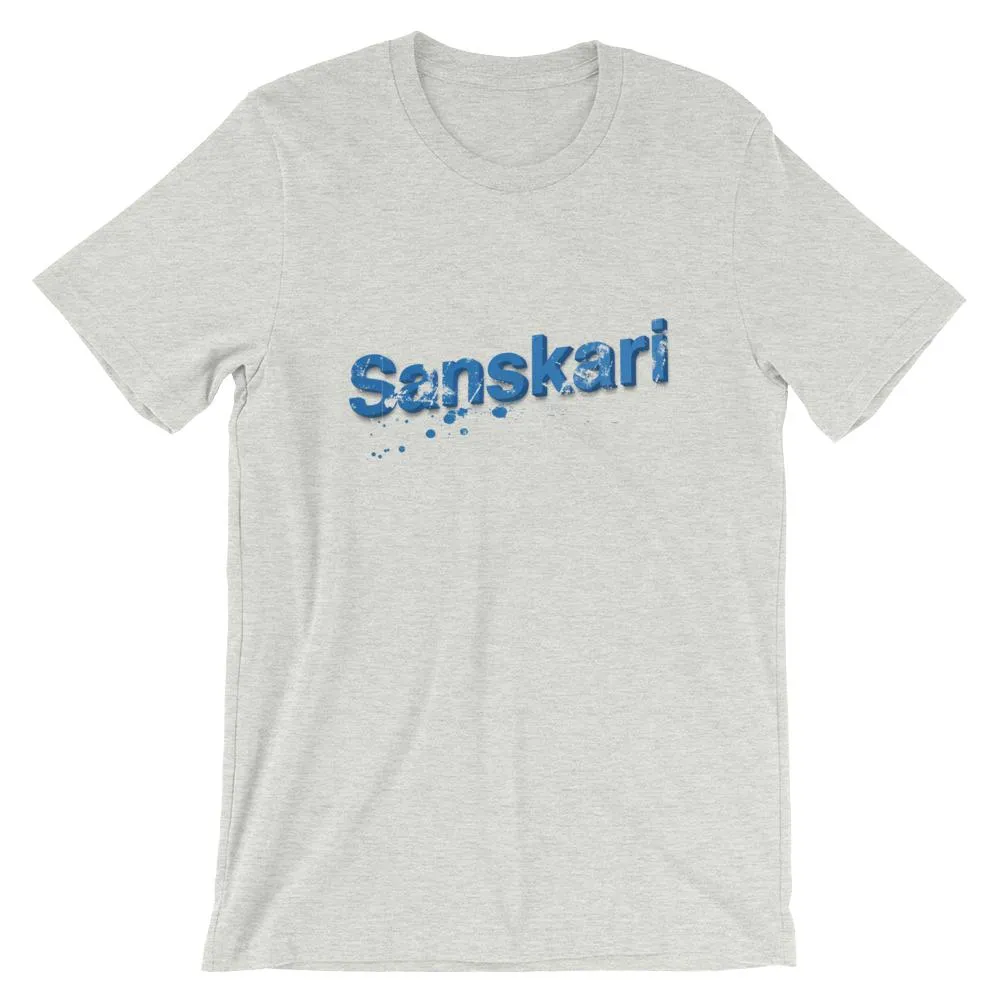 Mister Fab Sanskari Men Round Neck printed (Blue edition) T-Shirts