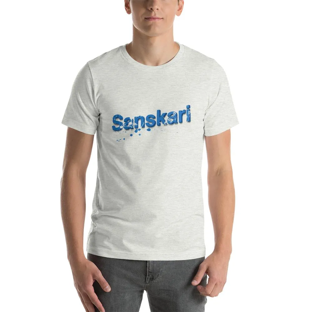 Mister Fab Sanskari Men Round Neck printed (Blue edition) T-Shirts