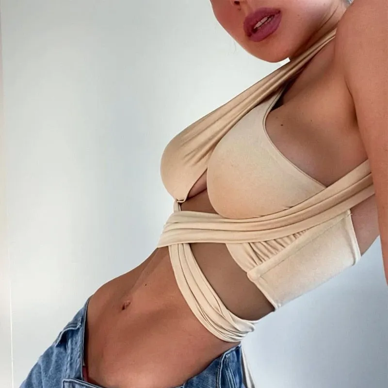 Multi-way Wrap Around Bandage Top