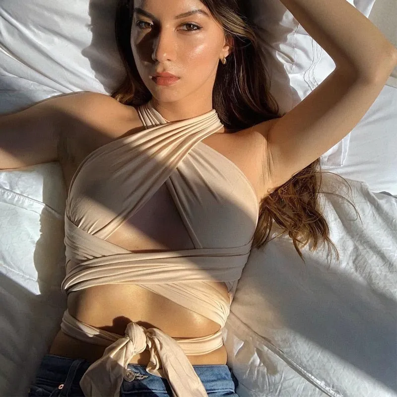 Multi-way Wrap Around Bandage Top