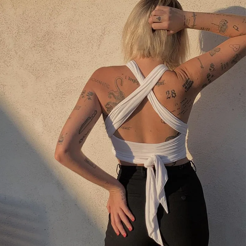 Multi-way Wrap Around Bandage Top