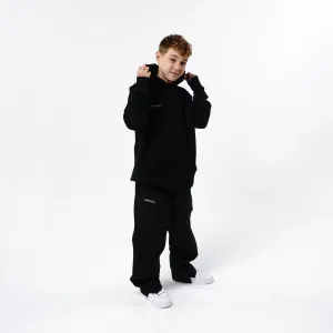 Omnitau Kid's Team Sports Organic Cotton Hoodie - Black