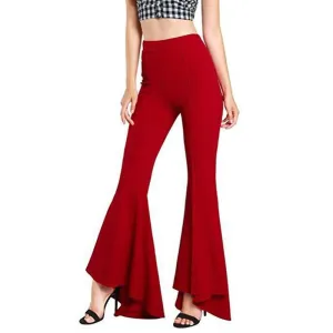 Plus Size Flare High Waist Pants