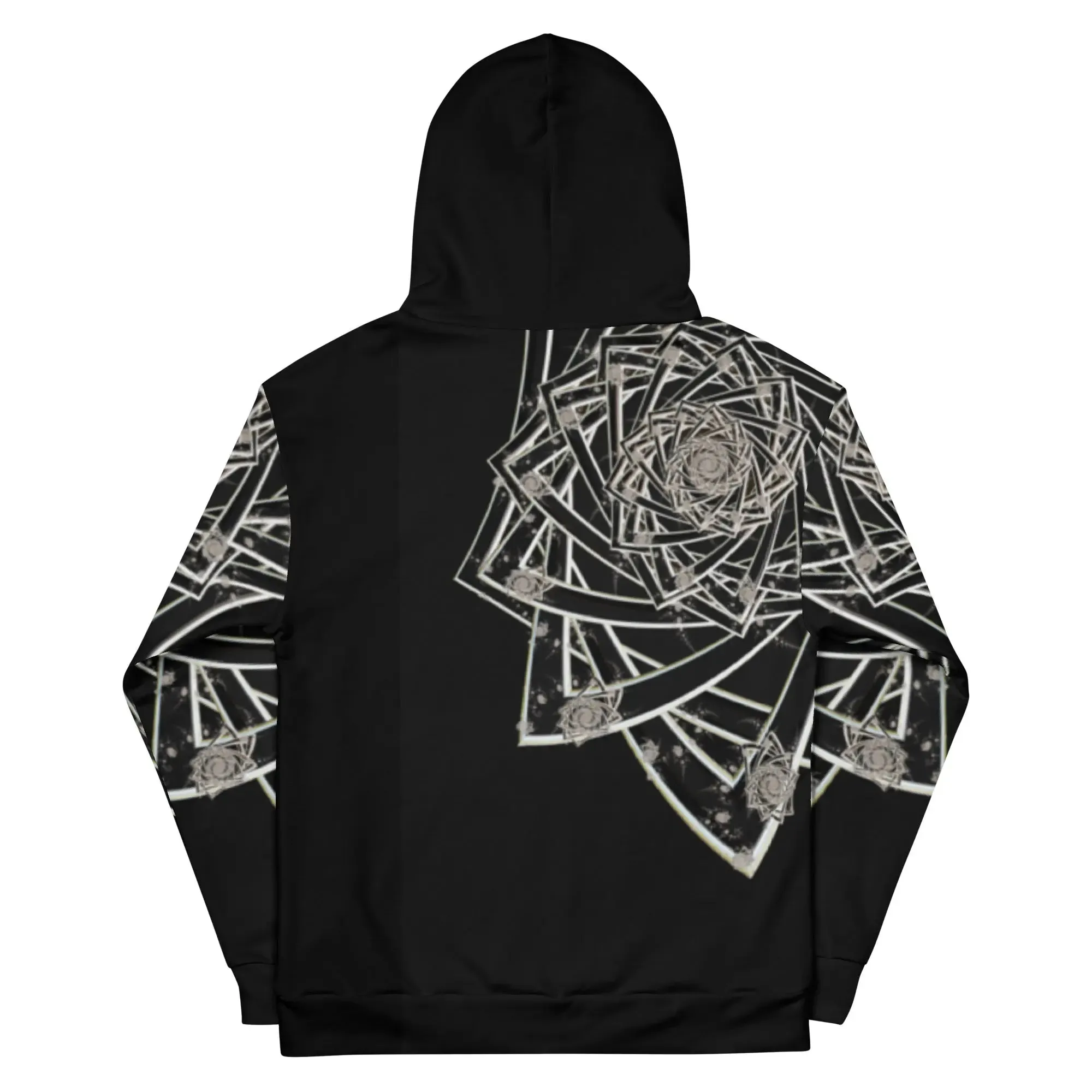 "Black Topological Rose" Collection - Unisex Hoodie