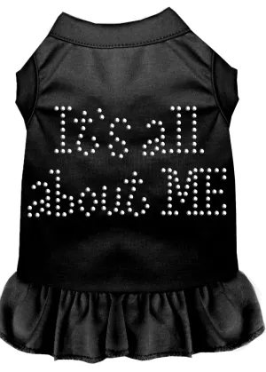 Rhinestone All About Me Dress Black Xs