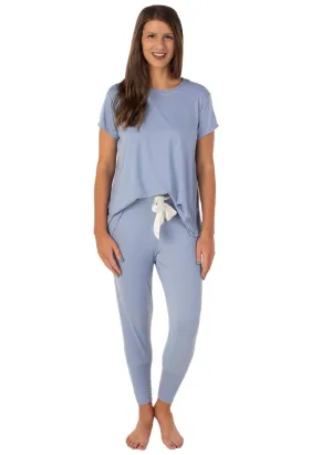 Riley Jogger Pant with Satin Drawstring - Clearance