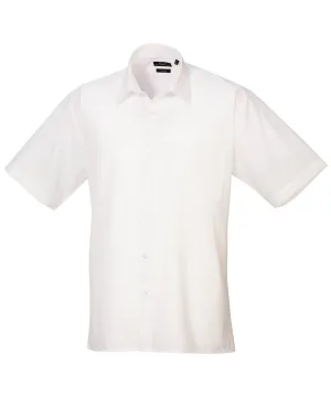 Short sleeve poplin shirt | White*